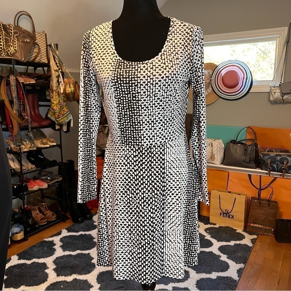Michael Kors Kobe Jersey Coco/White Dress - Picture 7 of 7